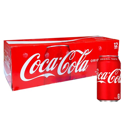 Nước Ngọt Coca Cola Original Taste (12 lon x 355ml)